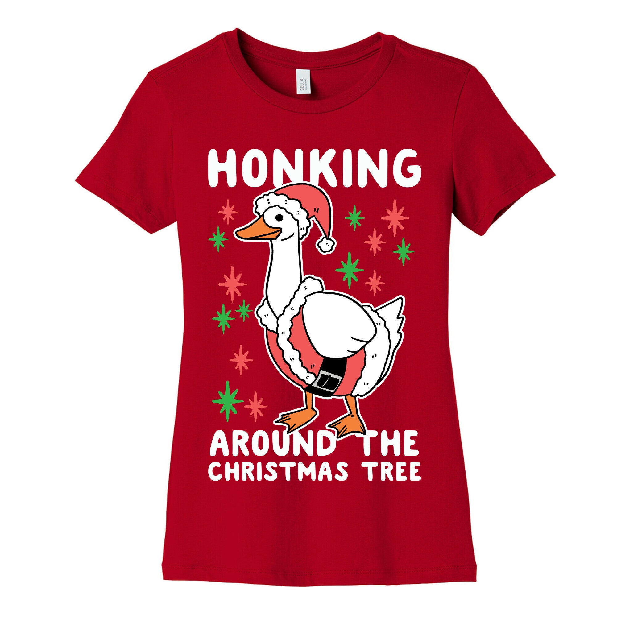 Honking Around the Christmas Tree  Women's Cotton Tee